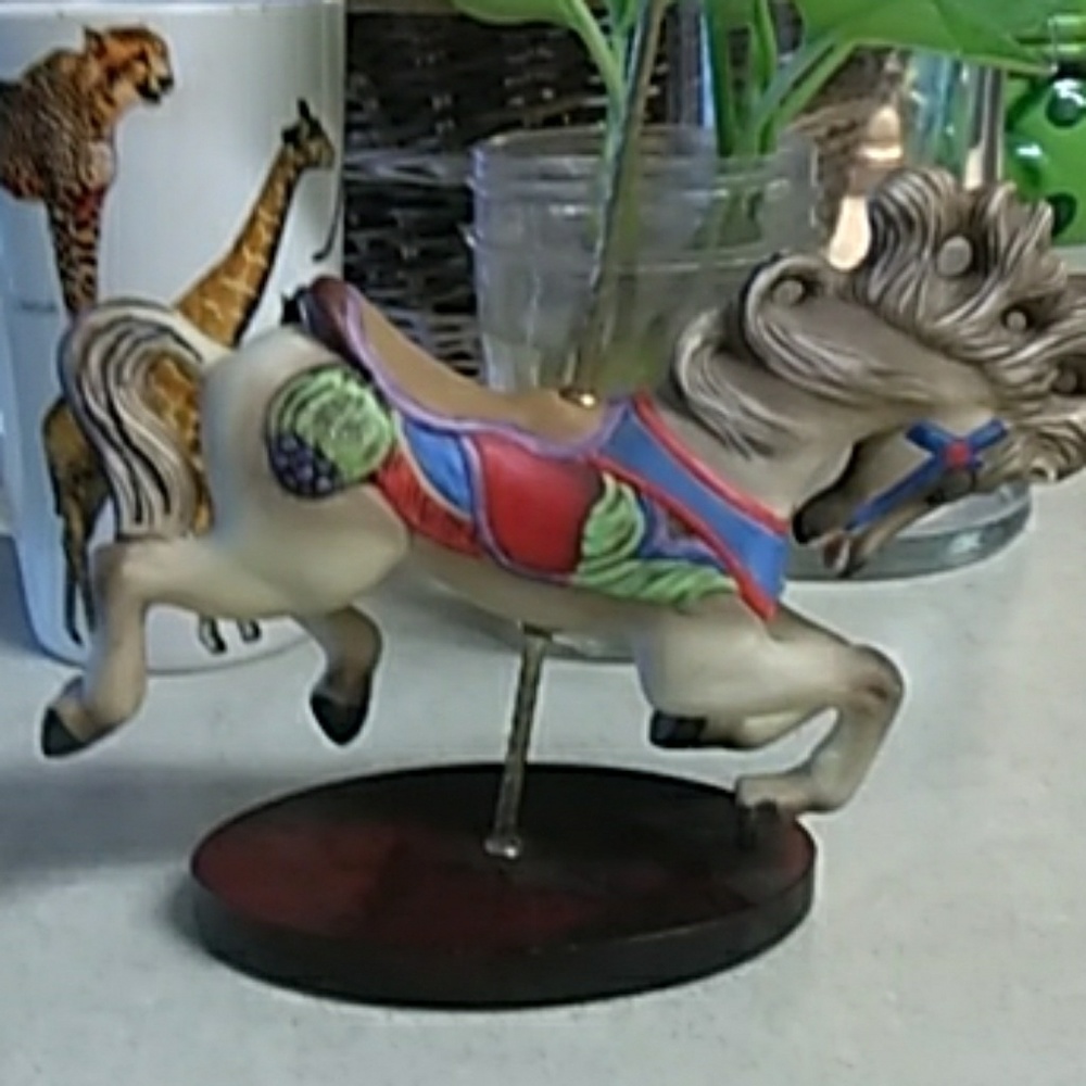 F.Mint Carousel Horse.   VINTAGE